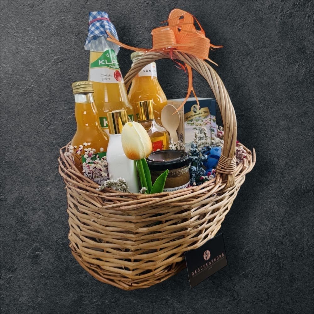 Geschenkkorb Gesundheit | Präsentkorb zur Aufmunterung und für Genesungswünsche | Vitaminreich und vielfältig