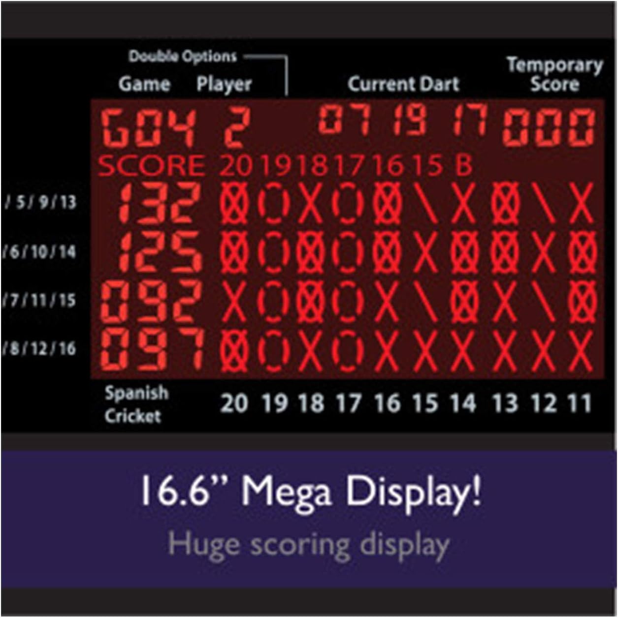 Viper by GLD Products 800 Regulation Size Electronic Dartboard, Featuring 57 Game options for up to 16 players, Enhanced Scoring Experience with Ultra-Thin Spider, and Top Quality Segments to Reduce Bounce Outs, Black : Sports & Outdoors