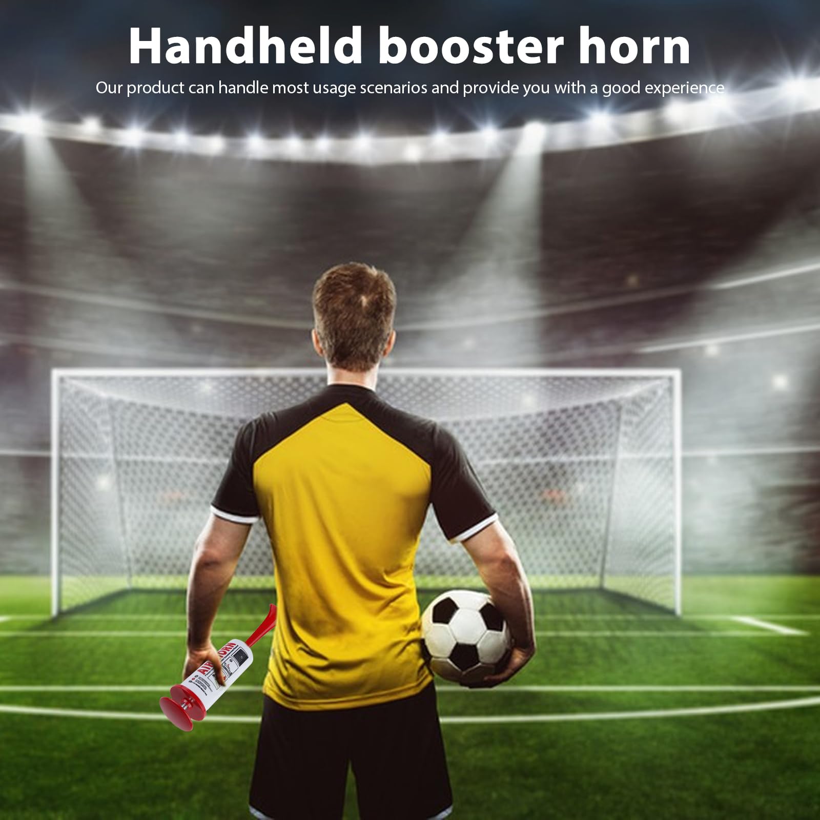 Tromba a Pressione 2 Pezzi, Air Horn ad Aria Compressa, Tromba di Segnalazione per Calcio, Pallamano, Arbitro