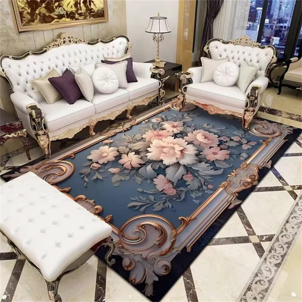 Tapis de salon lavable et grand format 200x250cm pour créer un coin de jeu enfant cosy