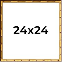 Vista 313 de Poster Palooza Marco de madera maciza de bambú dorado de 12 x 8 pulgadas con acrílico UV, respaldo de tablero de espuma y accesorios para colgar