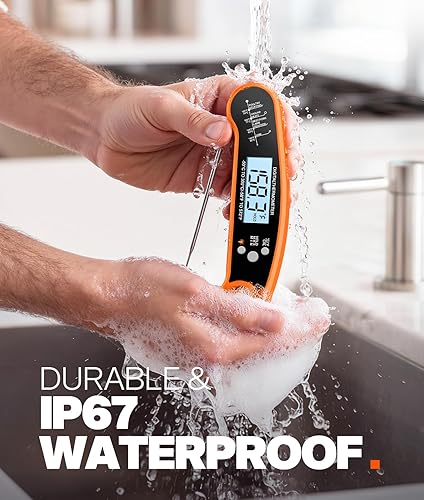 Miniatura 7 de Termómetro digital para carne, termómetro de lectura instantánea para cocinar a la parrilla, dulces, freidora de aire, sonda de plancha, accesorios
