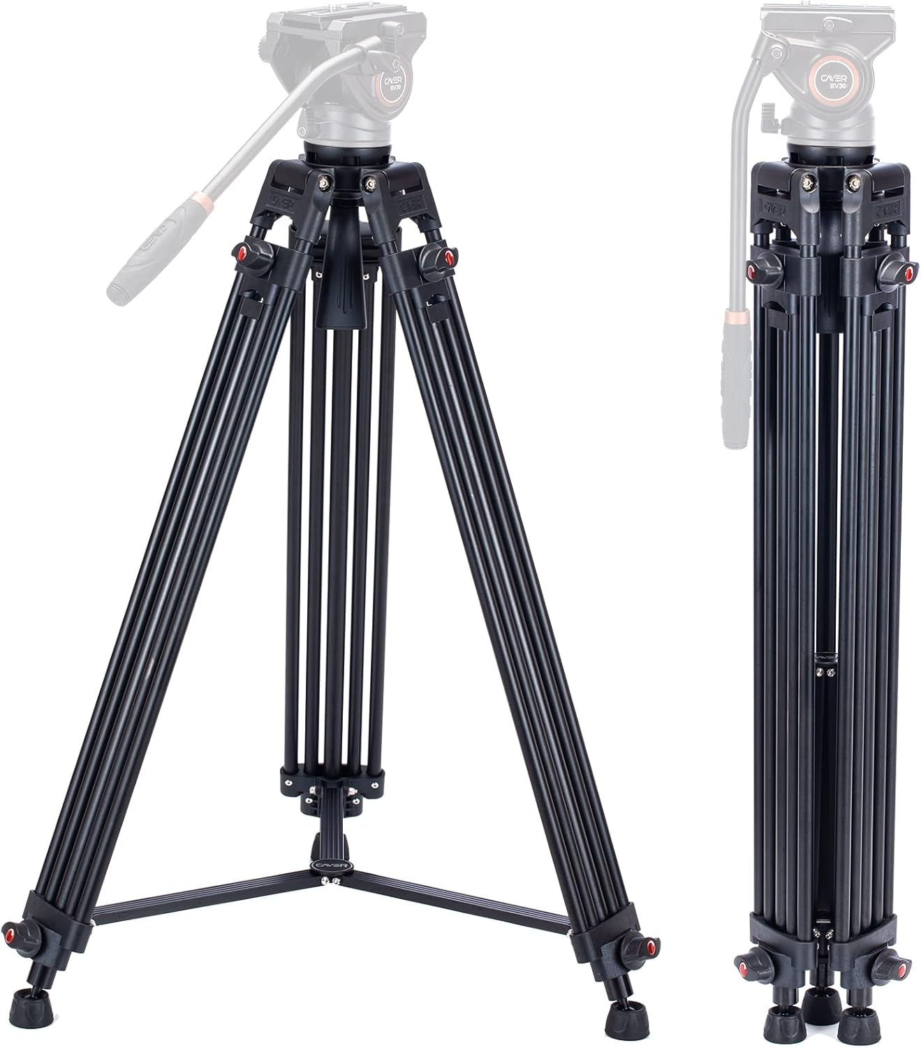 Cayer Video Tripod Leg only, 60 inch 2Stage Aluminum