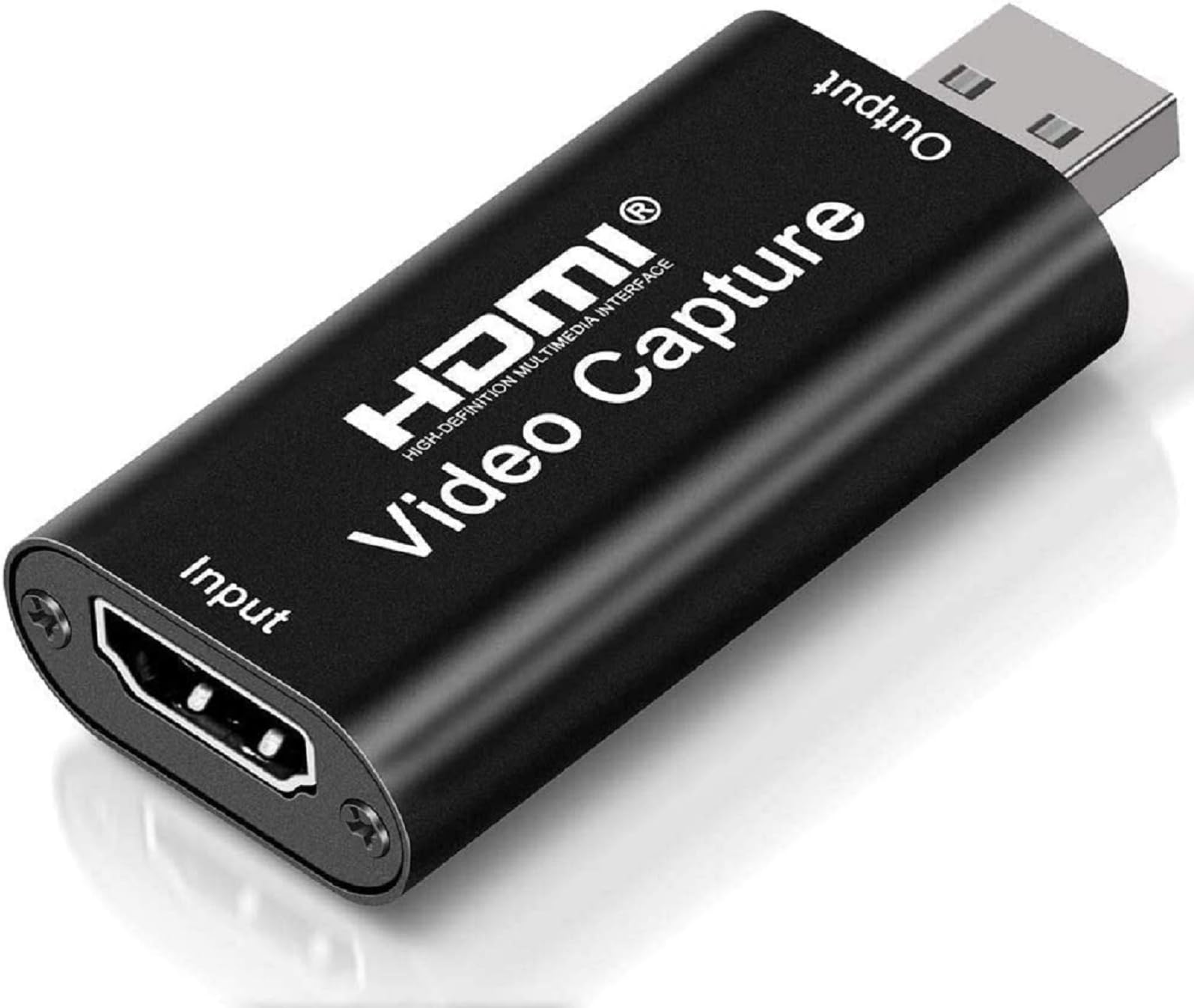 Cam Link 4K HDMI Video Capture Card - USB 2.0 Record Device for Streaming, Live Broadcasting, Video Conference, Teaching, Gaming (Black)
