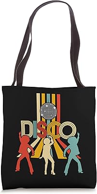 Retro 70s Disco Gifts Vintage Dancing Disco Ball Tote Bag