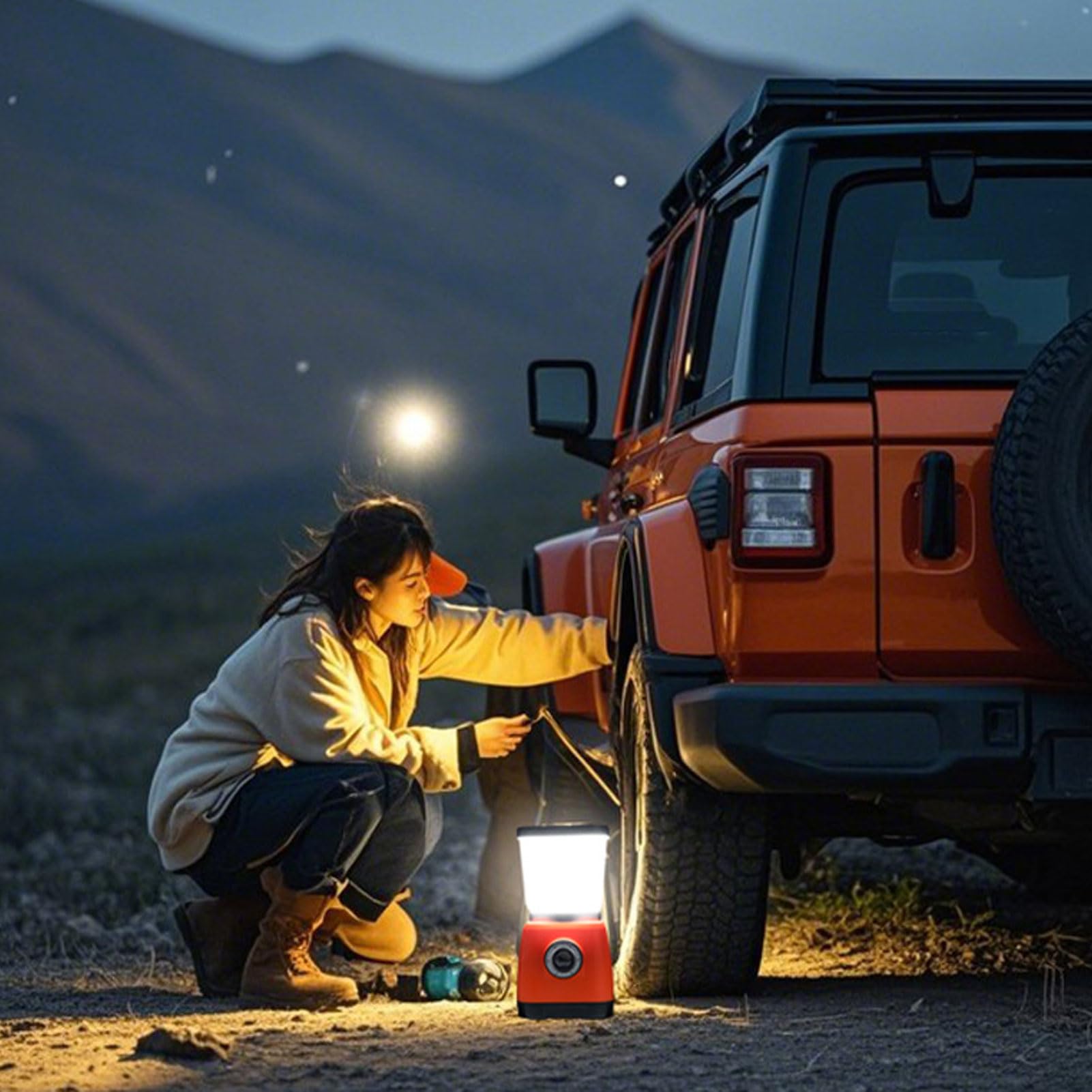 Bewinner 6000mAh Handkurbel Wiederaufladbare Campinglaterne Taschenlampe