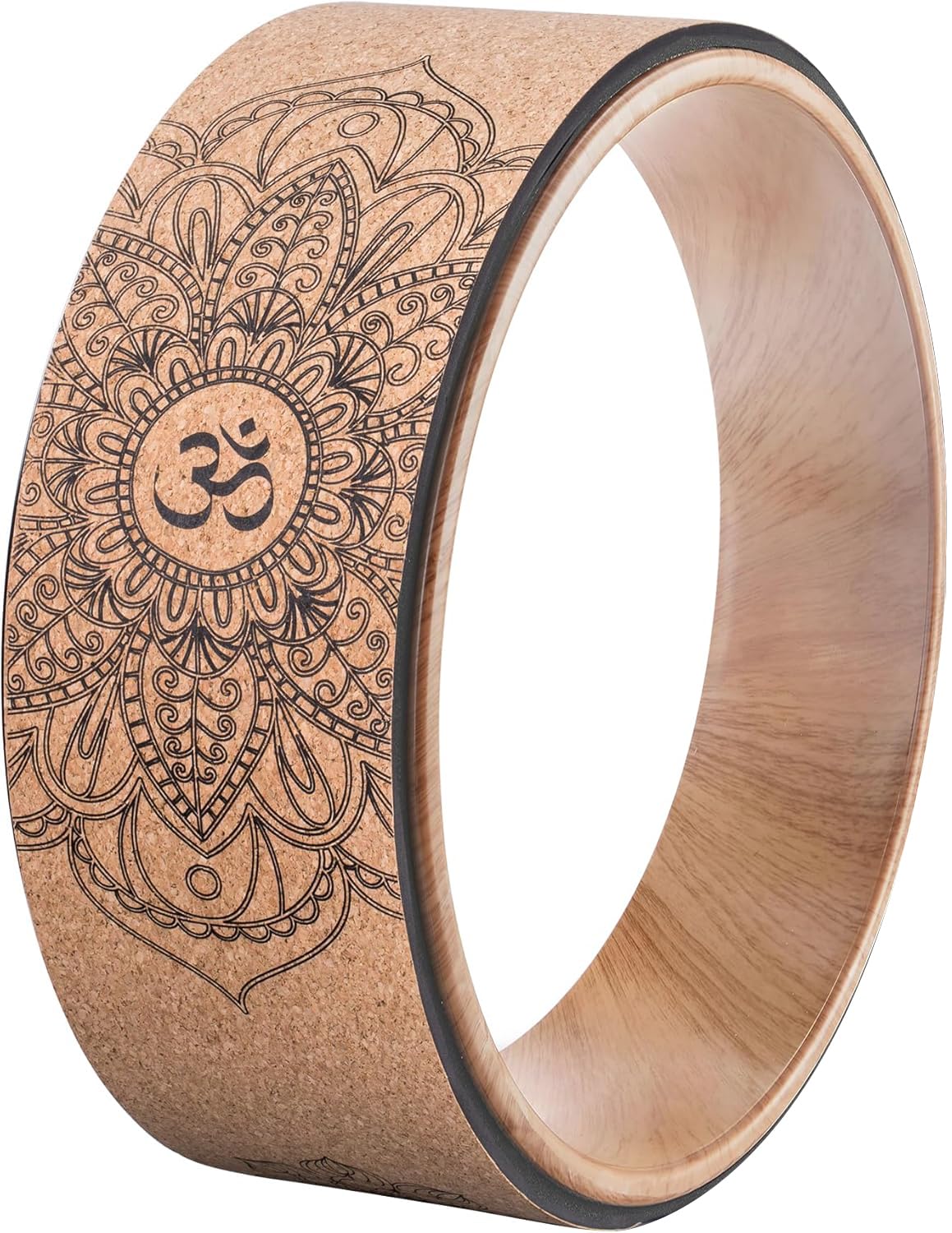 Back Roller & Yoga Wheel - Relieve Lower & Upper Back Pain & Stiffness - Therapeutically Stretch, Mobilize & Decompress Your Spine - Increase Mobility, Flexibility & Alignment(12" x 5")