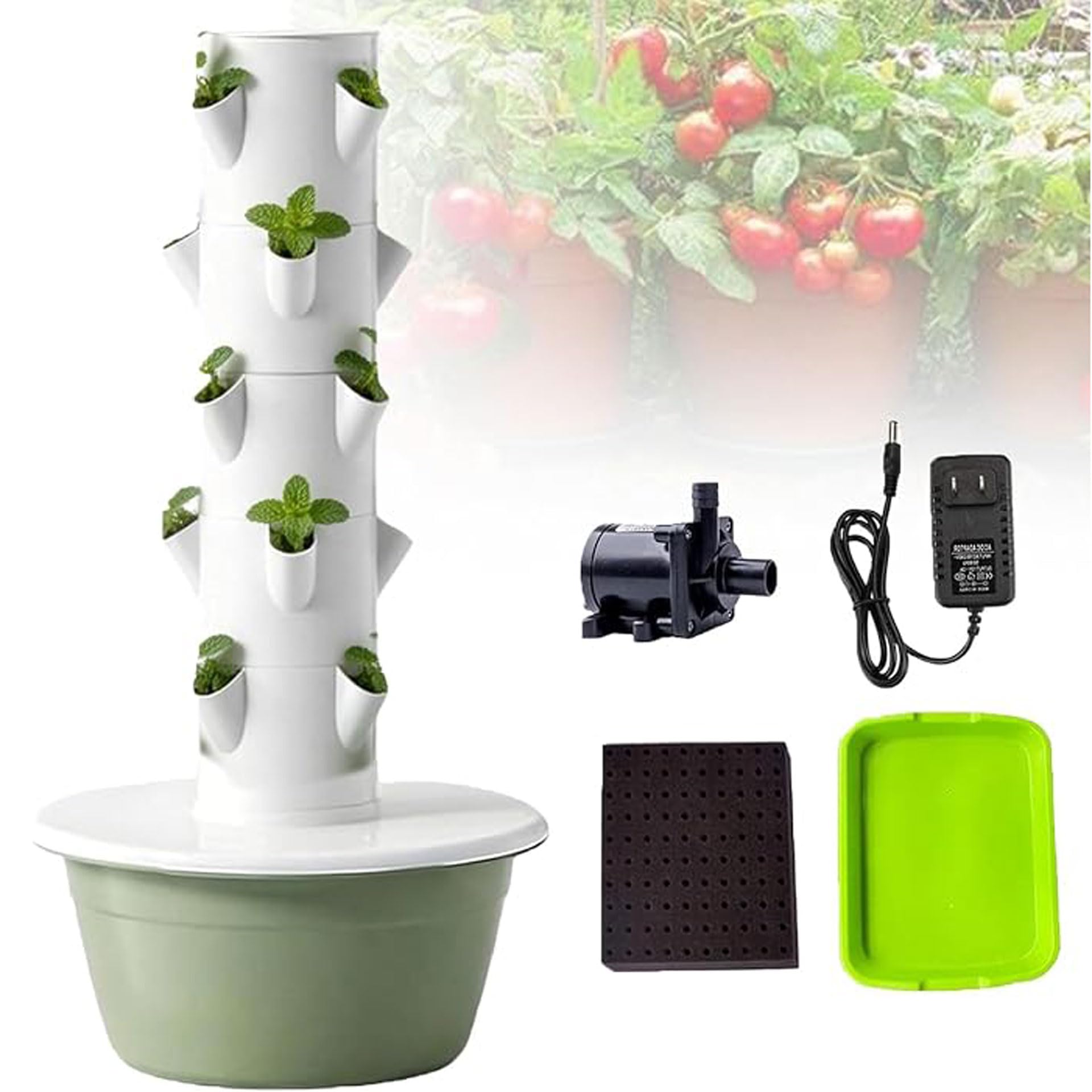 Sghjuy Hydroponics Growing System Tower Standard,5-layer