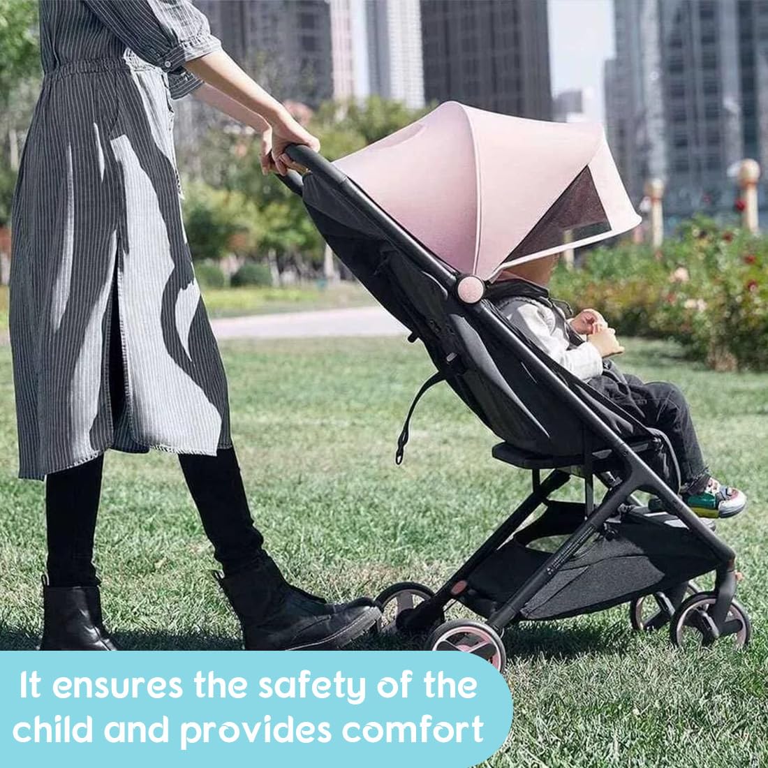 Cinture Passeggino Universali, Cintura di Sicurezza per Bambini Imbracatura per Seggiolone a 3 Punti Regolabile Seggiolino Cinghie Passeggini Anticaduta Adatta per Seggioloni Auto Carrozzine