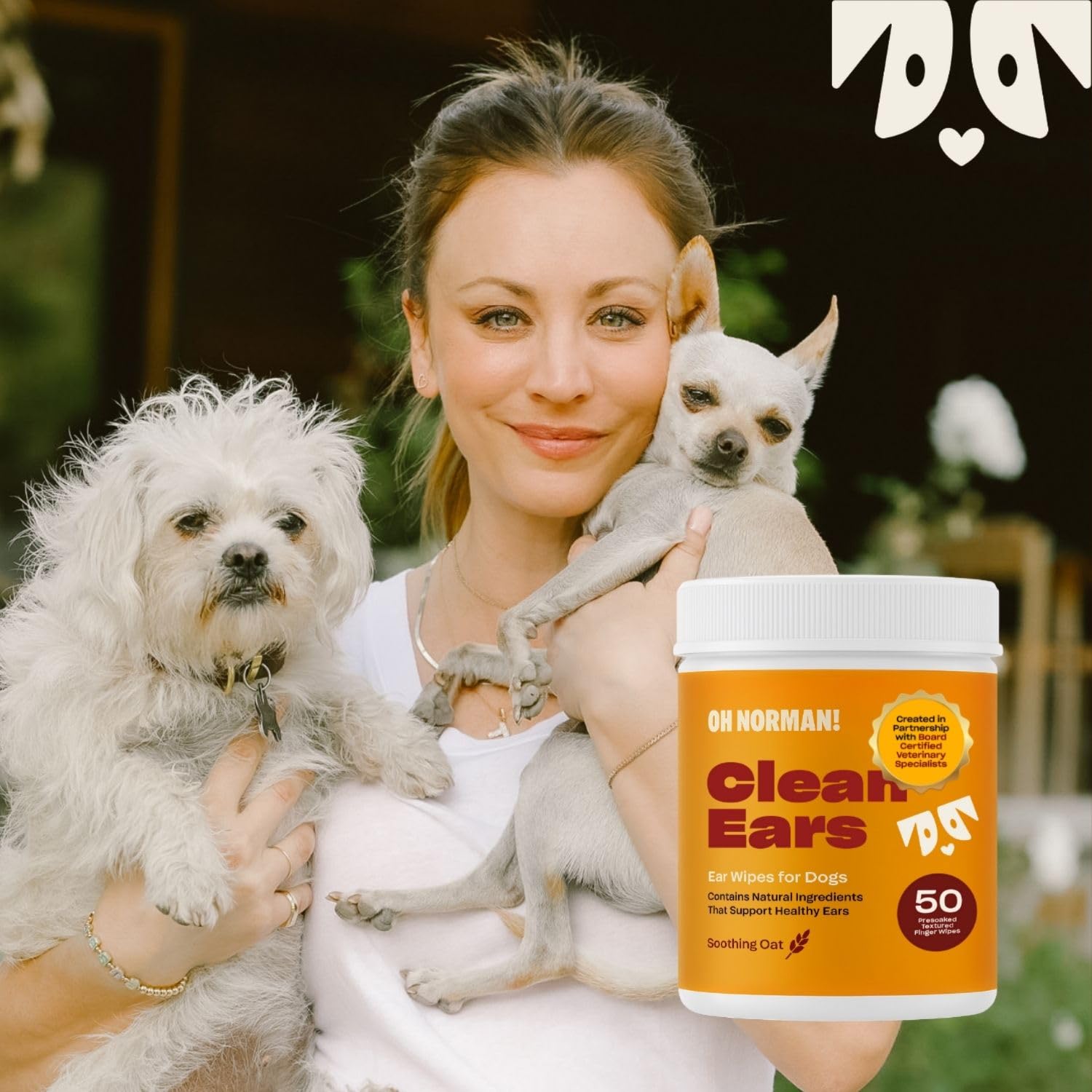 Ear Cleaner Finger Wipes for Dogs - Removes Wax, Dirt & Cleans Ears - Cleaning Wipes with Aloe Vera & Chamomile (Pack of 50) - image 4