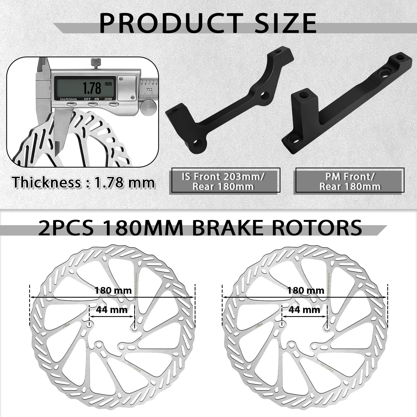 Freins à Disque Hydrauliques Tektro HD-M275 – Paire Avant/gauche + Arrière/droit – Rotor 160 Mm – Pour VTT, BMX