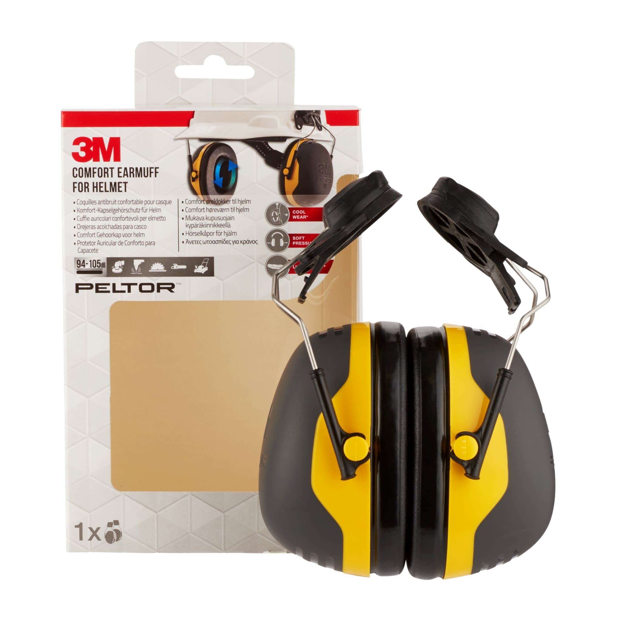 3M Peltor komfortowe nauszniki do kasku X2P3E (94 do 105 dB)