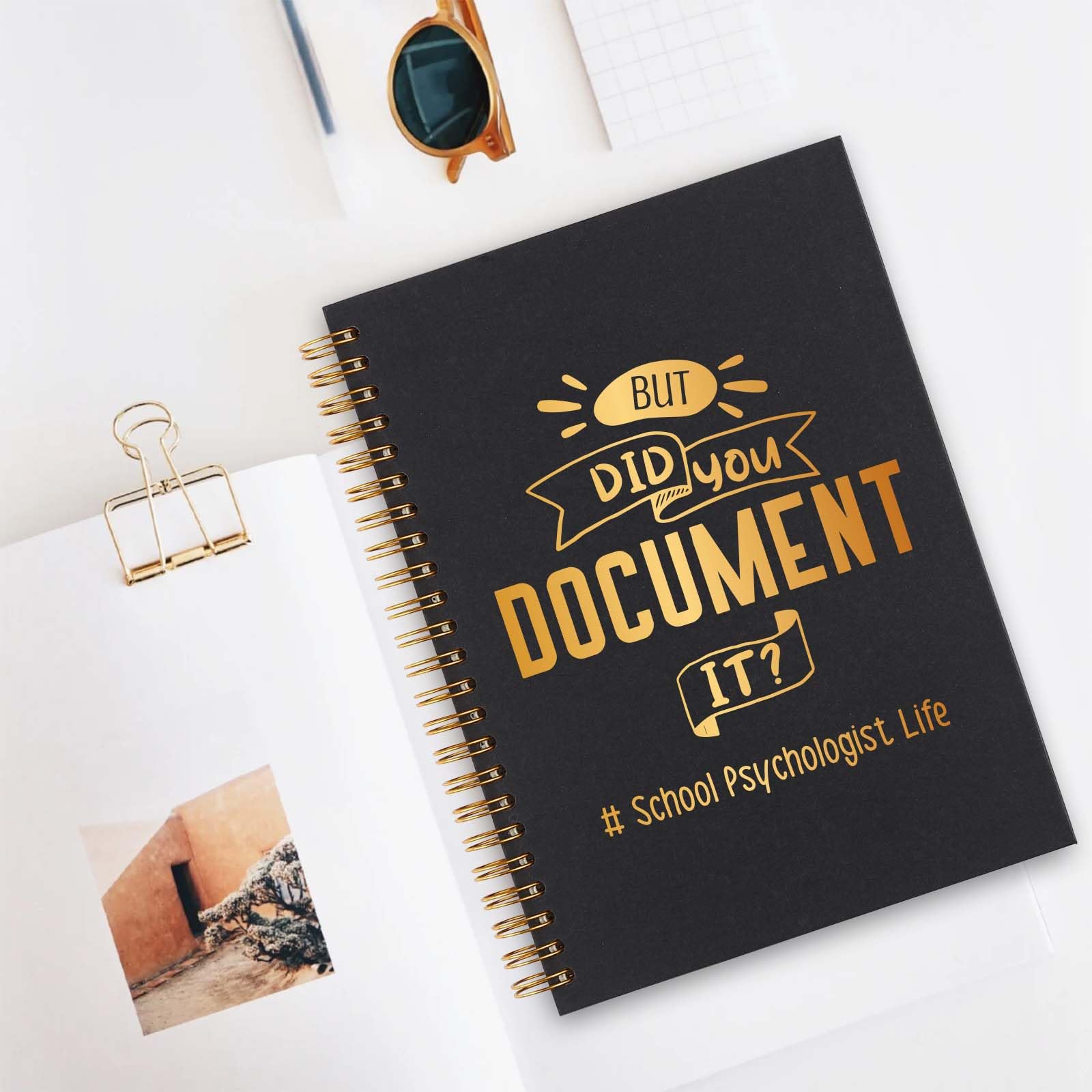 School Psychologist Spiral Notebook, School Psychologist Gifts for Women, Funny School Psychologist Life Gag Office Supplies Appreciation Thank You Gifts Spiral Notebooks WA4
