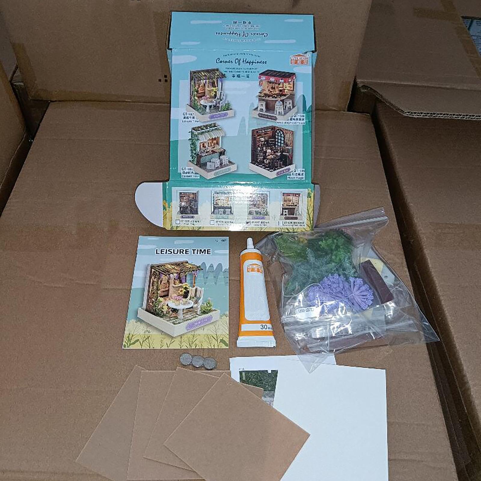 Kit per Case in Miniatura Fai da Te: Mini Casa delle Bambole con Copertura Antipolvere E Illuminazione a LED Integrata – Regalo Perfetto per Valen, Tempo Libero