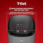 T-fal, Air Fryer, Easy Fry 5L Capacity Air fryer with basket, 10 Auto Cooking Programs 5.3 quarts, Digital Touchscreen, Dishwahser Safe Basket, Healthy and Crispy Results, Toast, Bake, Grey