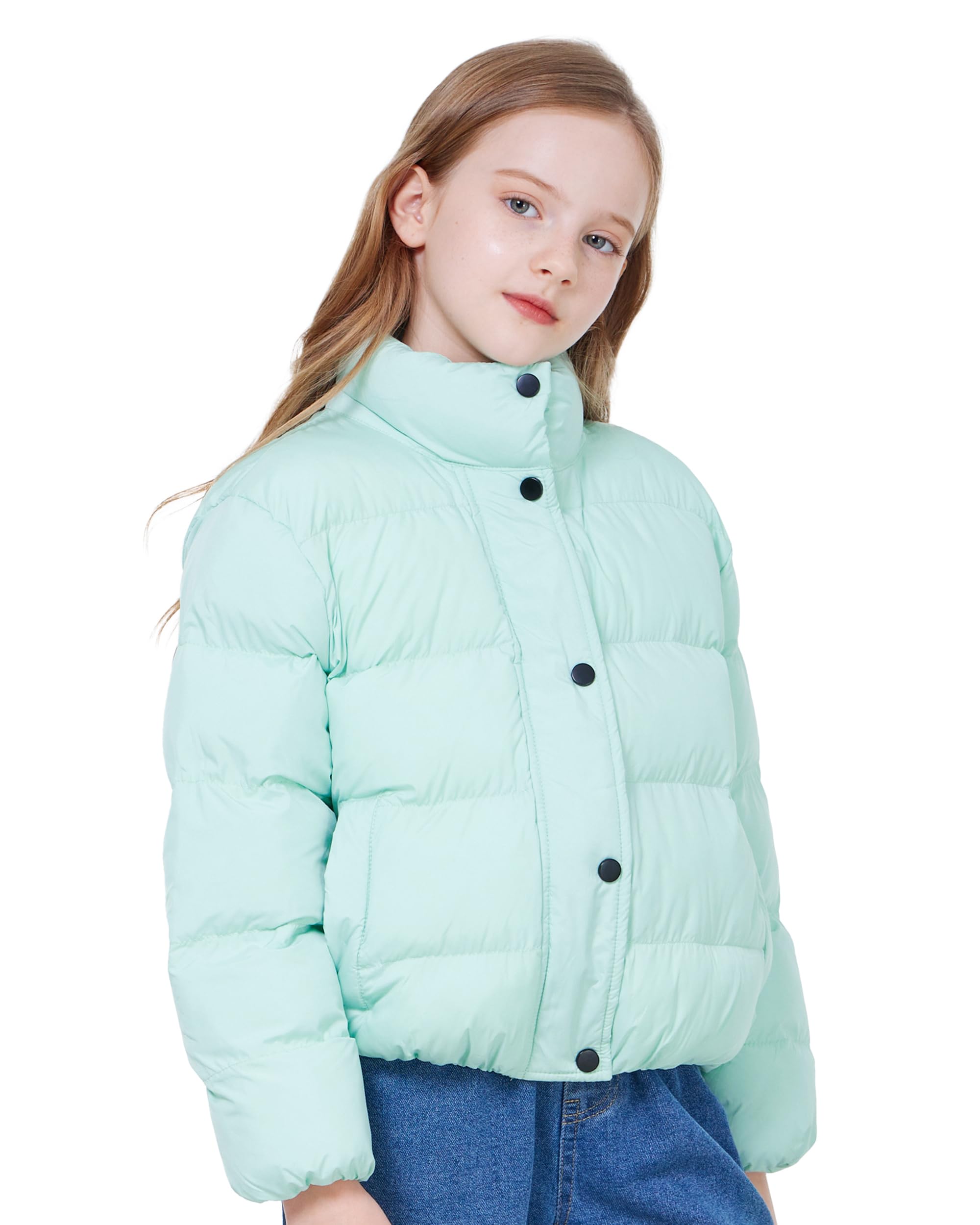 WULFUL Girl’s Winter Puffer Jacket Lightwight Warm Coat Short
