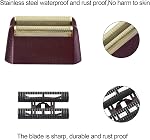 Professional 5 Star Series Finale Shaver Replacement Foil and Cutter Bar Assembly Compatible with wahl Shaver Foil 7031-100, 7043-100 Super Close Shaving Replacement Heads (1 pc Red)