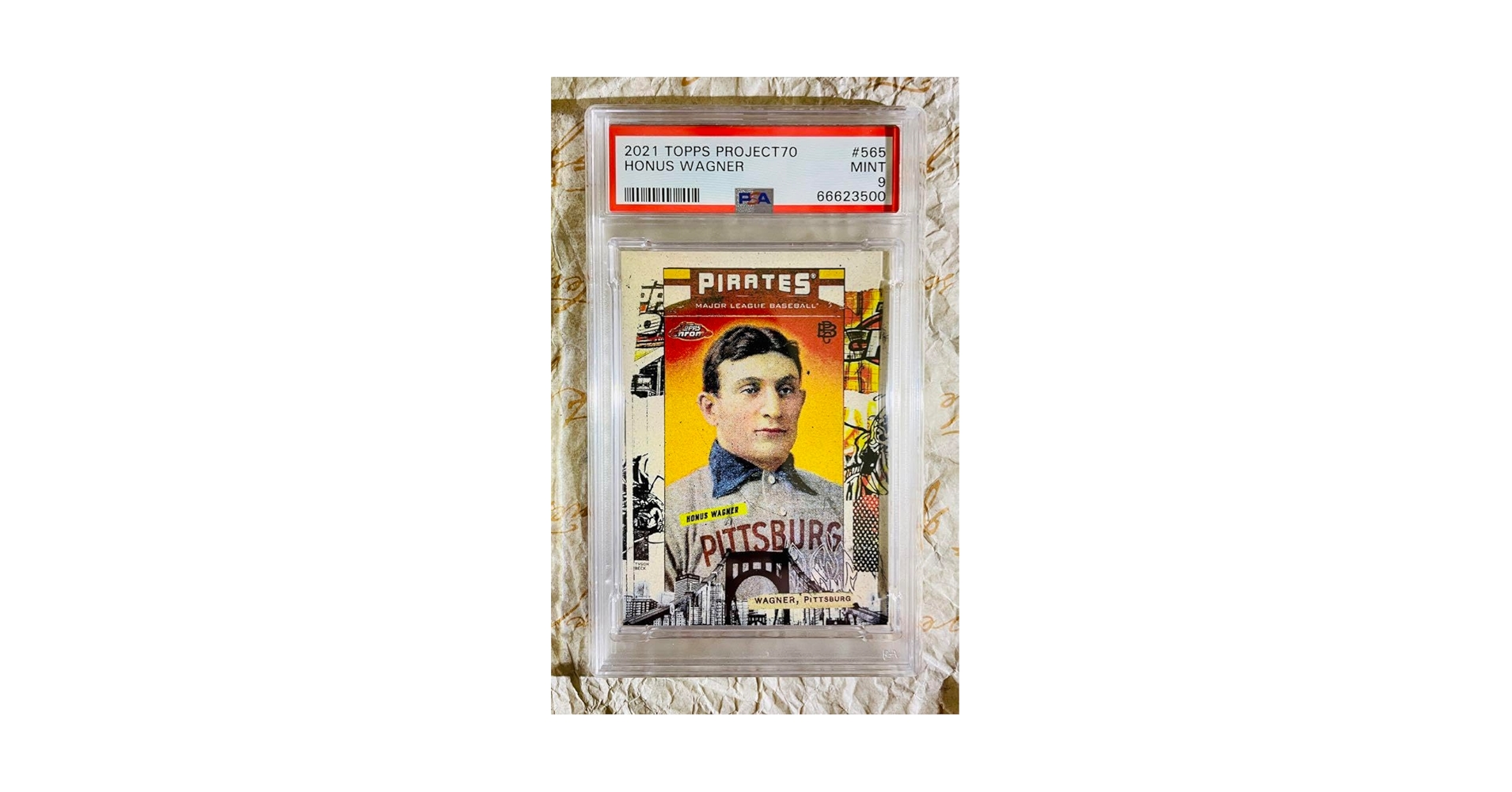 野球カード界のモナリザ PSA10 ホーナス・ワグナー TOPPS初期絵リメイク ホーナス・ワグナーの野球カード、過去最高価格の2.8億円で取引