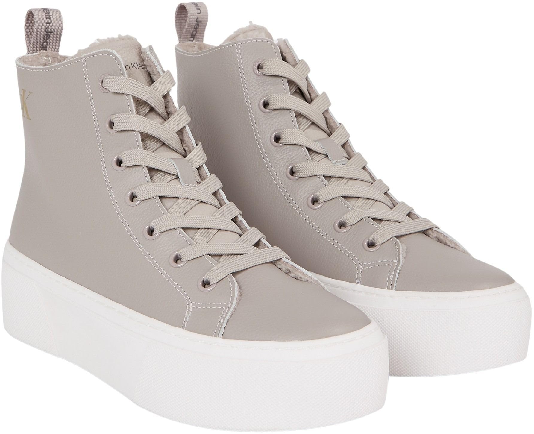 Calvin Klein Jeans Mujer Sneaker con suela cupsole Cupsole Flatform Mid Zapatillas
