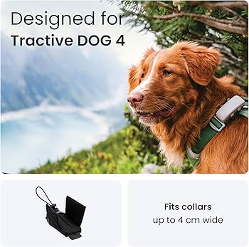 Tractive GPS Dog Tracker Pouch - Secure Collar Attachment, Built