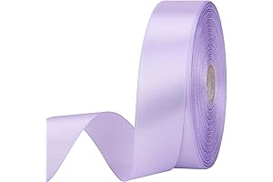 1 Inches 50 Yard Lavender Satin Ribbon for Multiple Occasions