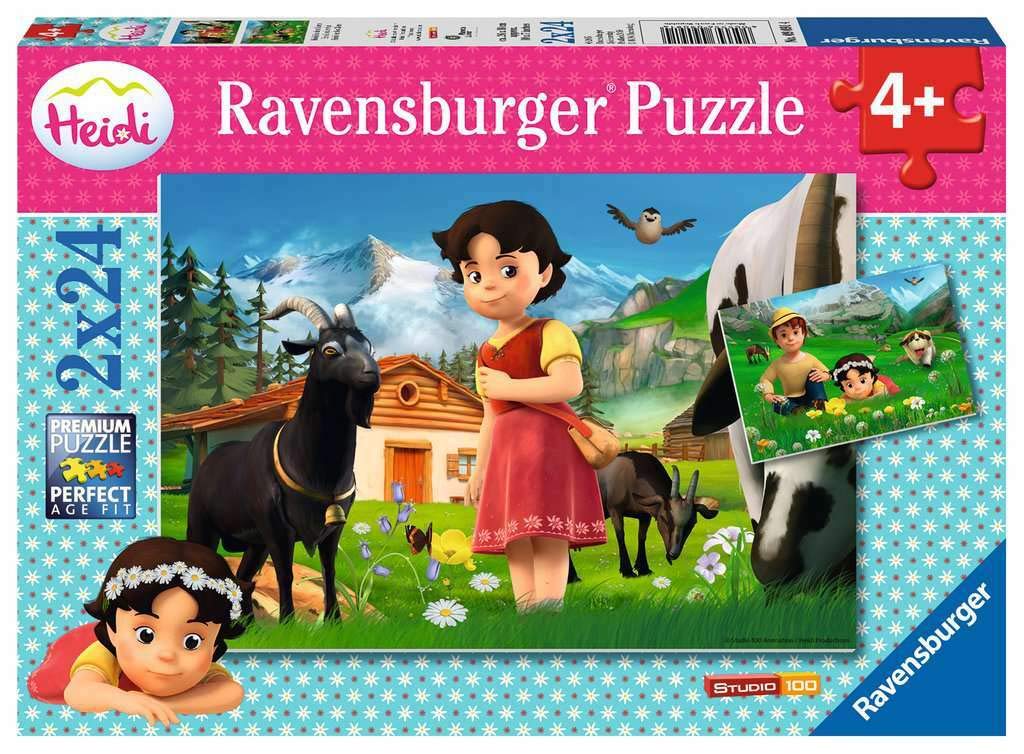 Buy Ravensburger Heidi at The Alps Jigsaw Puzzle (2x24 Piece