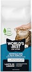 World's Best CAT Litter Litière pour Chats Multi-Chat Parfum Lotus Blossom 32 lb - Ingrédients Naturels, Agglomération Rapide, Flushable, 99% Sans Poussière & Fabriqué aux É.-U. - Parfum Floral & Contrôle des Odeurs Durable