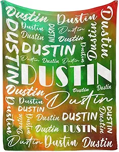 Name Blanket Personalized Name Blanket Customized Blanket with Name Text for Adult Kid Birthday Christmas Mothers Fathers Valentines Day Gift