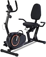 Vista 1 de Recumbent Exercise Bike for Seniors - 400LB Weight Capacity Recumbent Bikes with Comfortable Seat, Pulse Sensor, 16-level Resistance, LCD Monitor