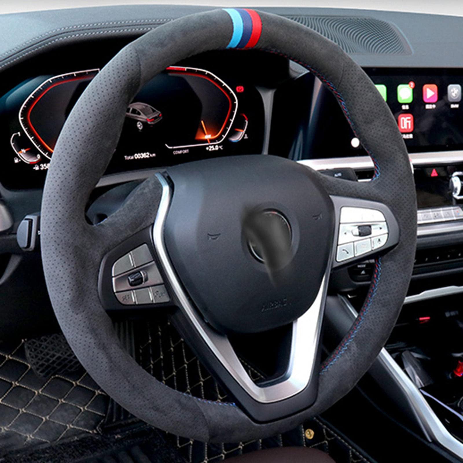 Amazon | LAYGU 車のステアリングホイールカバーステアリングホイール