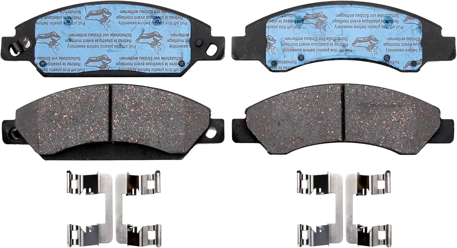 ACDelco Gold 17D1092MHPVF1 (19366006) Enhanced Performance Semi-Metallic Front Disc Brake Pad Set (Police)