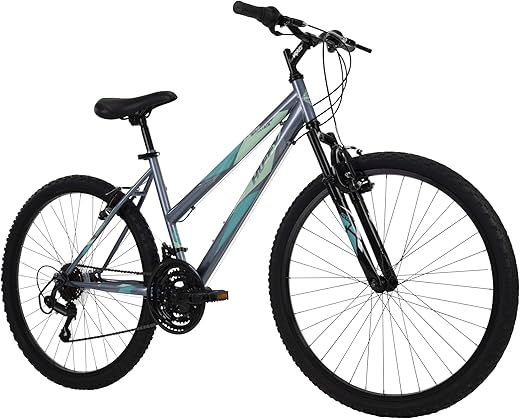 Huffy Stone Mountain Women's Mountain Bike, Gray, 26 Inch Wheels/17 Inch Frame