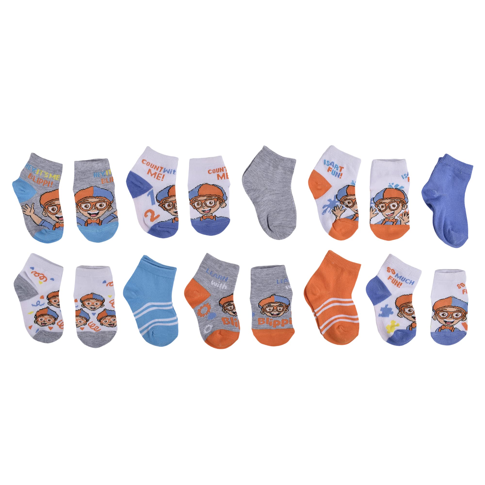 Blippi Baby Boy's Count with Me, Grey, 2T-4T