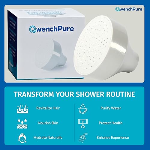 Miniatura 5 de QwenchPure Cartucho de repuesto para filtro de cabezal de ducha - 100% KDF-55 para agua dura, elimina cloro y contaminantes, suaviza y purifica,