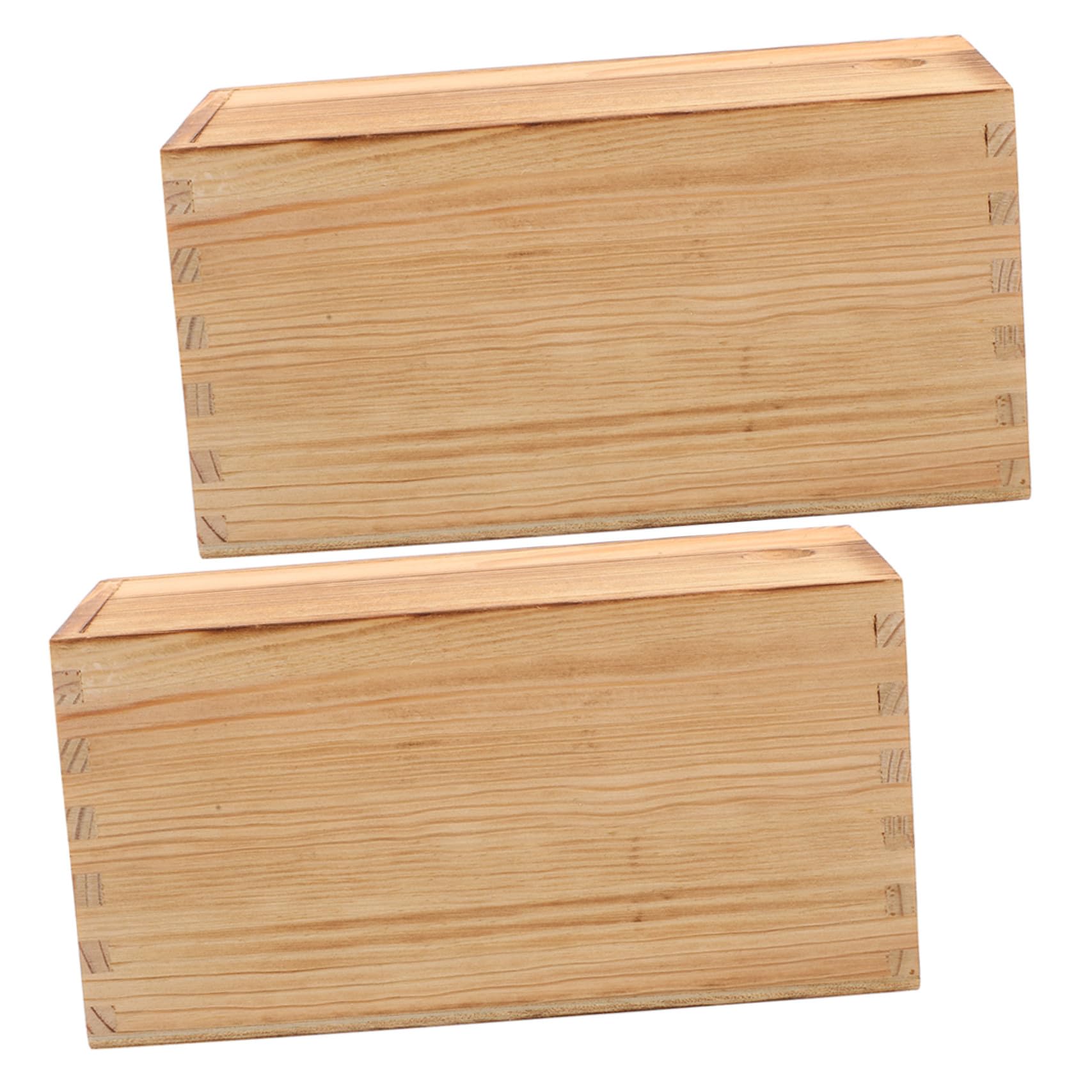 Boîtes de rangement en bois couvercle coulissant coffret à bijoux simple Anneome