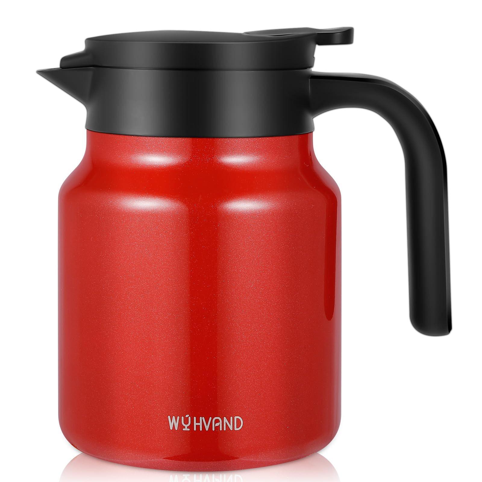 Carafe isotherme 1L en inox rouge pour le café à la maison
