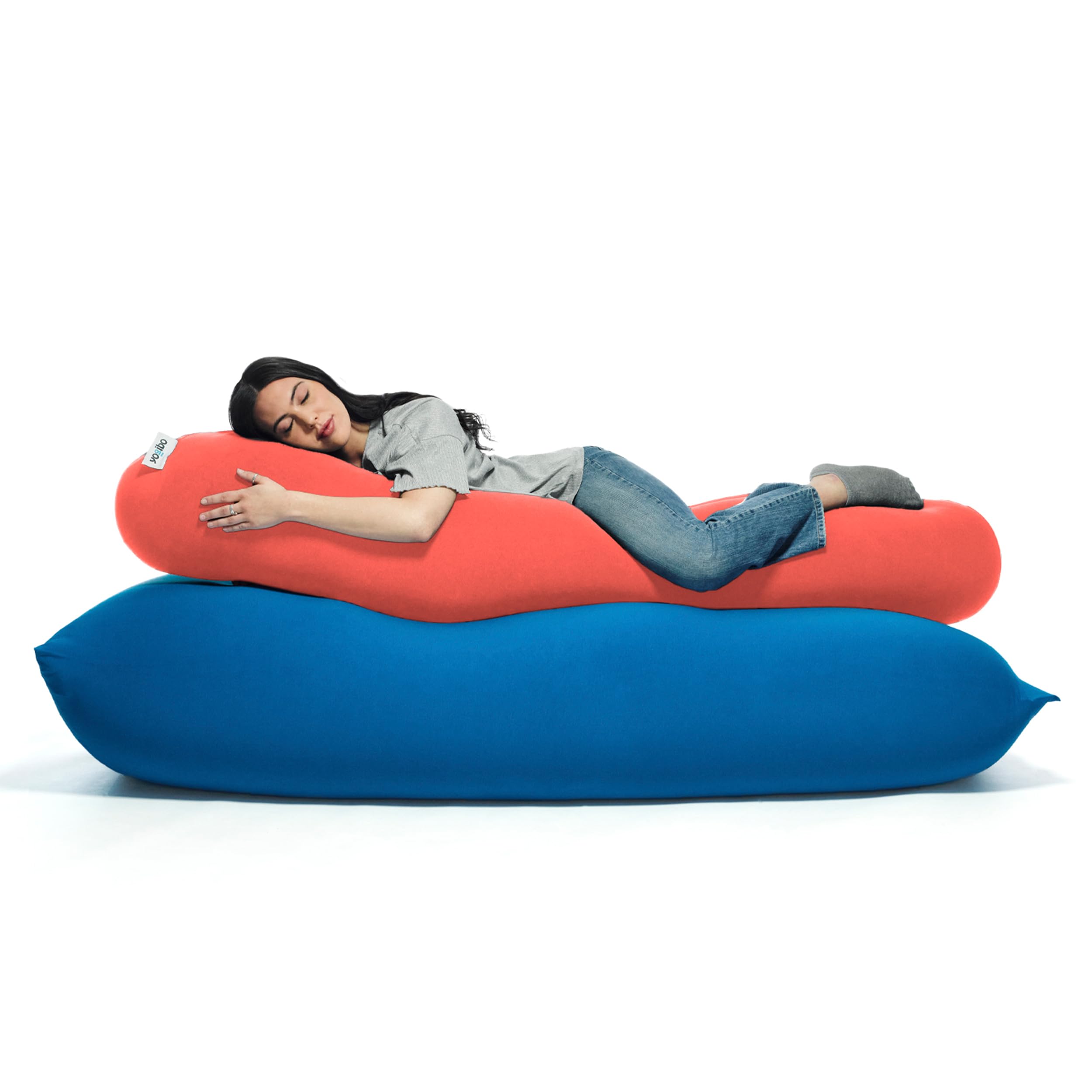 Yogibo Buddy Roll Body Pillow - Microbead Filled Support For Back, Neck, Side Sleepers & Pregnancy