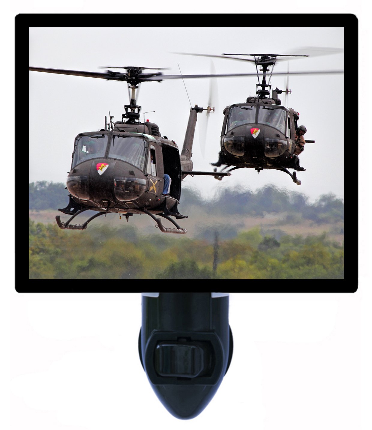 Night Light Bell UH-1 Iroquois Helicopter Military Transportation LED Night Light