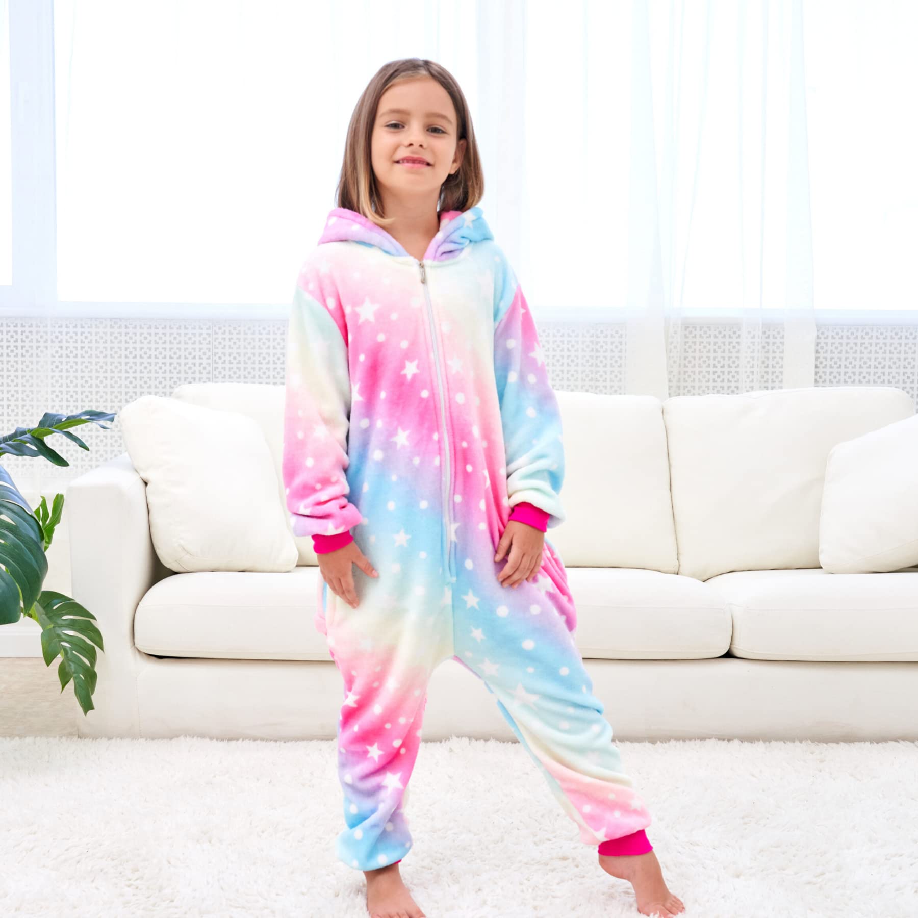 Grenouillère Licorne Douce Pyjama Combinaison Surpyjama pour Enfants