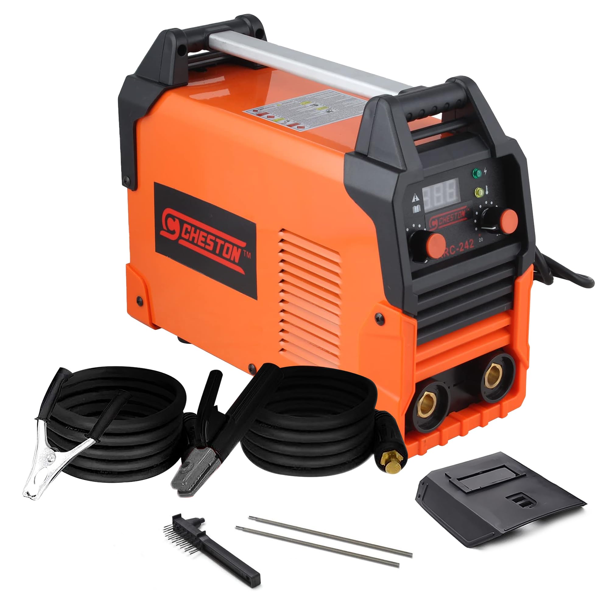 Cheston Welding Machine 242 Amp Single Phase | Mini Welding Tools For Home Use & Professional - Gasless IGBT | Arc Welding Kit With Hot Start Anti Stick - Accessories Included