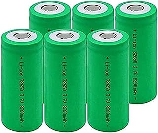 Aa Lithium Batteries3.7V 8200Mah 32650 Lithium Battery High Discharge High Current Rechargeable Battery for Emergency Flashlight 6pcs