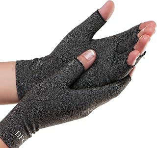 Dr. Frederick’s Original Fingerless Arthritis Compression Gloves - Doctor-Developed Relief for Pain, Carpal Tunnel, Swelling & Circulation - Women & Men, Medium