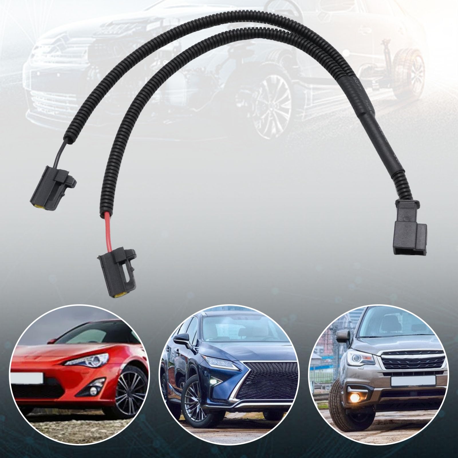 Typ Y przekaźnik wiązki przewodów klaksonu, kabel przekaźnika konwertera jeden na dwa, zamiennik do Toyoty, zamiennik do Lexus, zamiennik Subaru