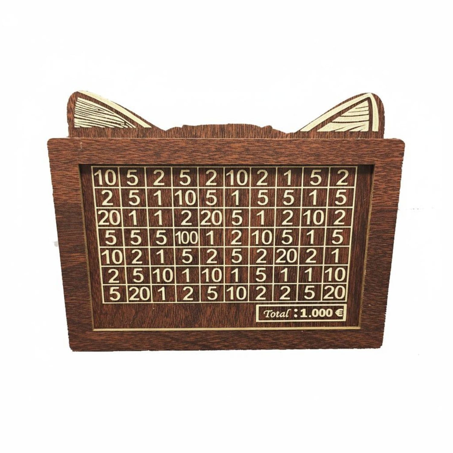 Decorative Design Currency Box Dark Brown Erasable Wood | Natural Interactive Tracking Goal-Oriented Versatile Utility Thoughtful Gift Wood Brown Dark Erasable-image-19