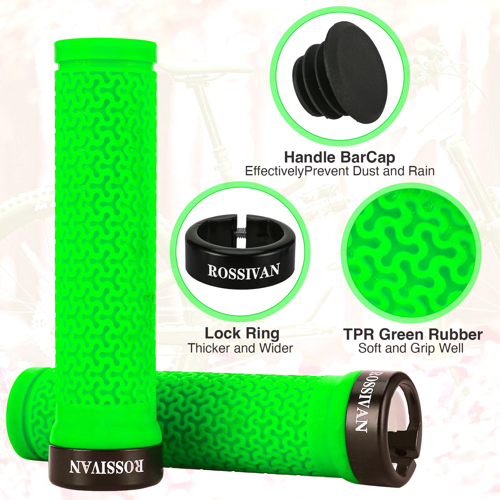 Rossivan Professional Bike Handlebar Grips - Image 2