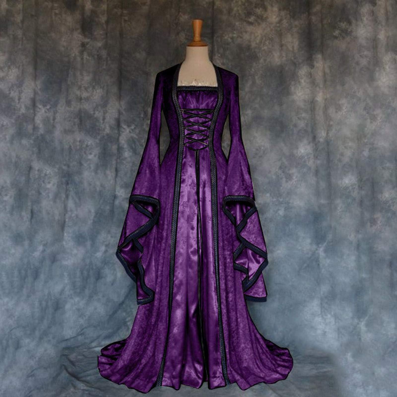 Générique Robe Déguisement Halloween Femme Vampire avec Cape Transparente, Coupe Moulante Fendue Longue pour Soirées Déguisées Carnaval Fêtes Gothiques et Spectacles