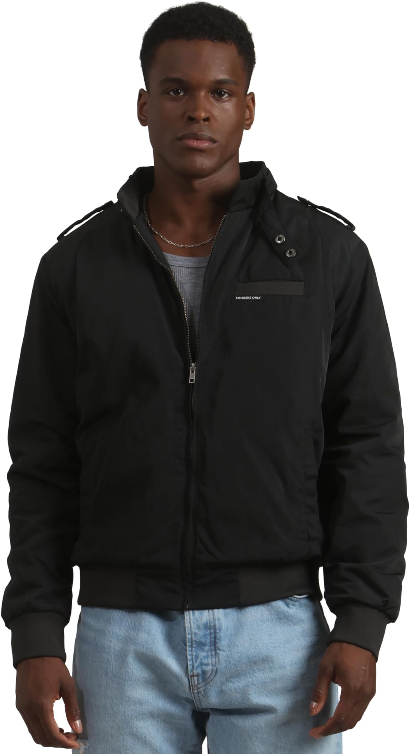 Members Only Men's Iconic Racer Quilted Lining Jacket |Slim Fit|