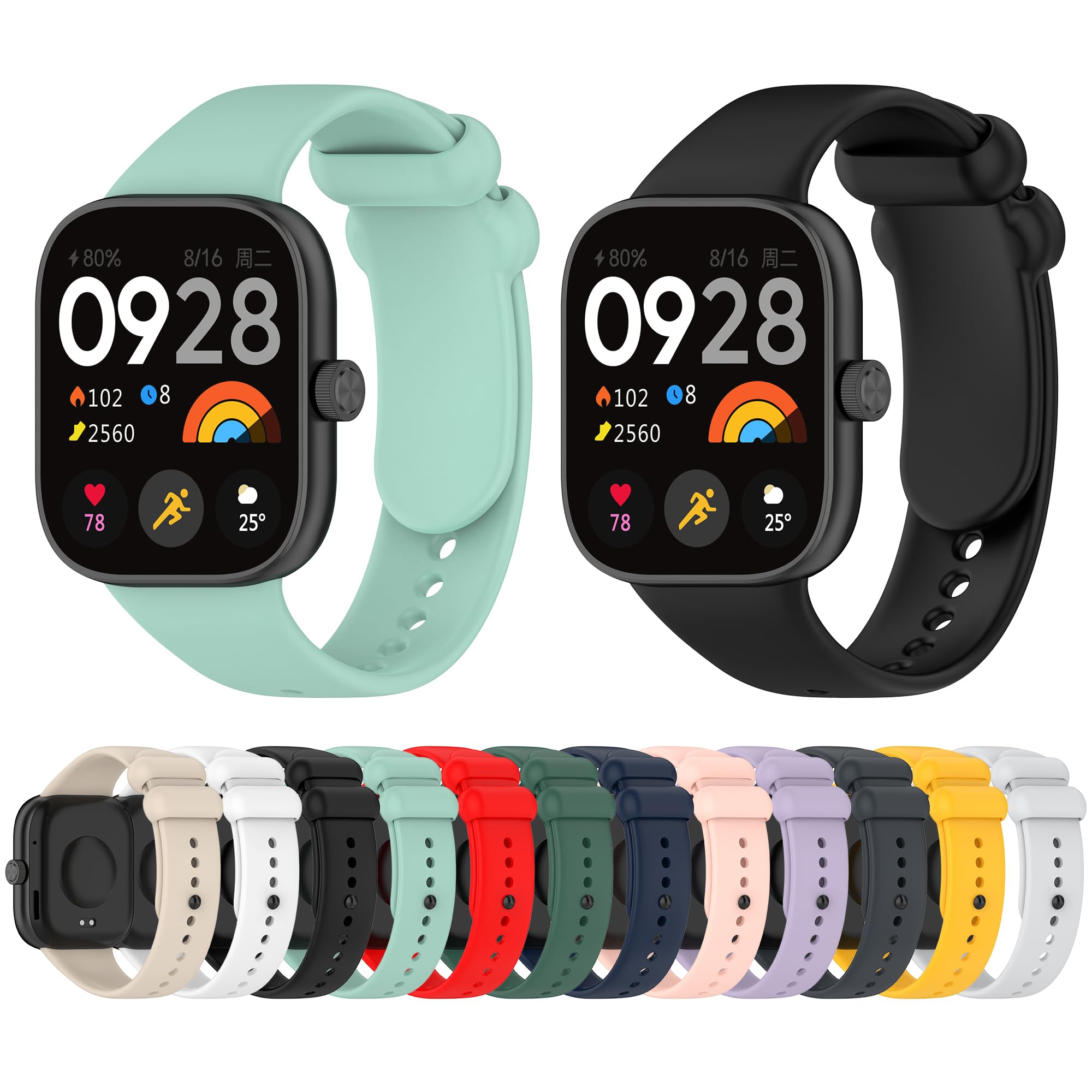 Senter Quick Release Soft Rubber Replacement band for Redmi Watch 4 Smart Watch