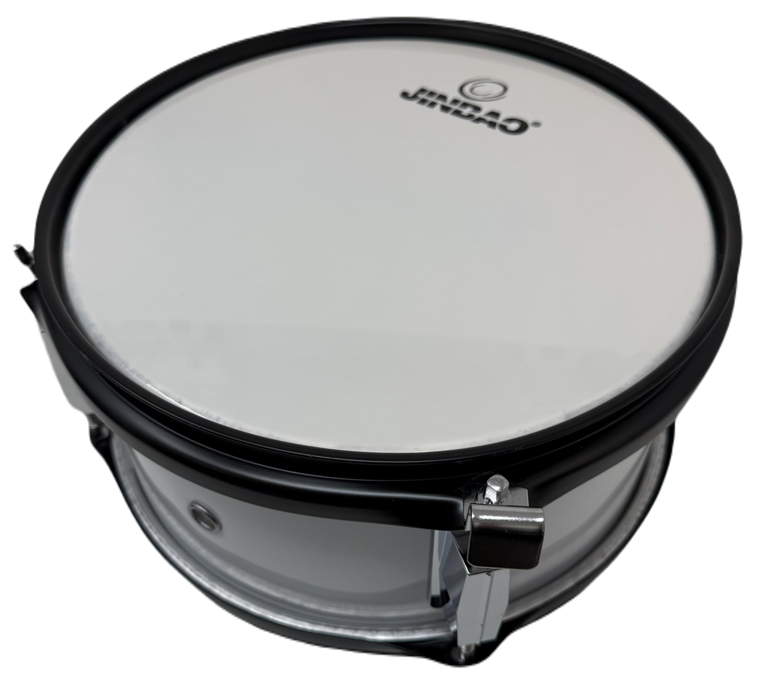 ROCKSTAR - Tambor Caja de Madera Afinable para jóvenes músicos Jinbao L1005WH incluye Correa y Baquetas, Instrumento Musical para Banda Infantil
