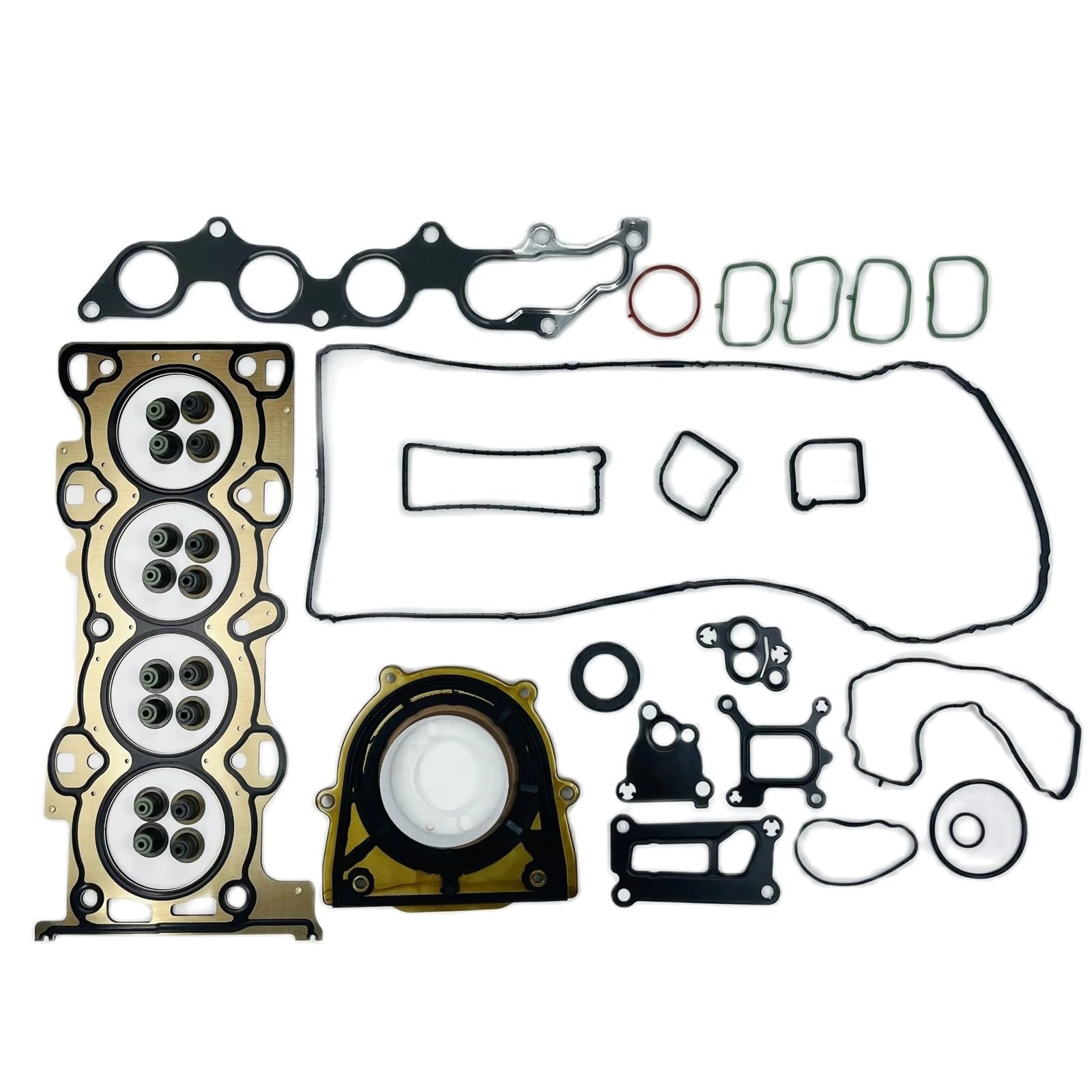 Zestaw uszczelek silnika 3S4G-6013-AC Zestaw uszczelek do remontu silnika pasujący do uszczelki silnika Ford Focus 1.8 Uszczelka pokrywy zaworu Zestaw Uszczelek Silnika